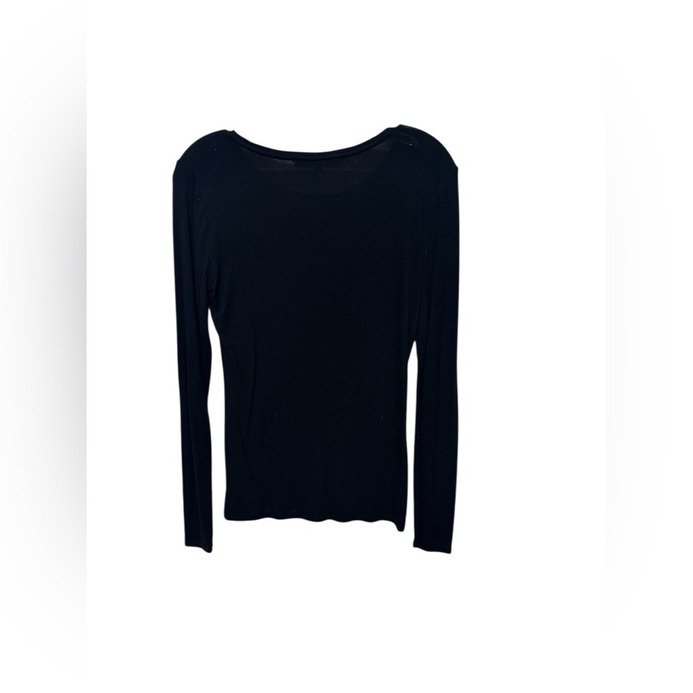 White House Black Market Classic Black Long Sleeve Top In Women's Size XS
